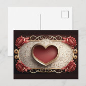 Carte Postale Amour de la Saint-Valentin d'anniversaire (Devant / Derrière)