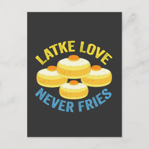 Carte Postale Amour de latke ne frite jamais Cadeau drôle de Han