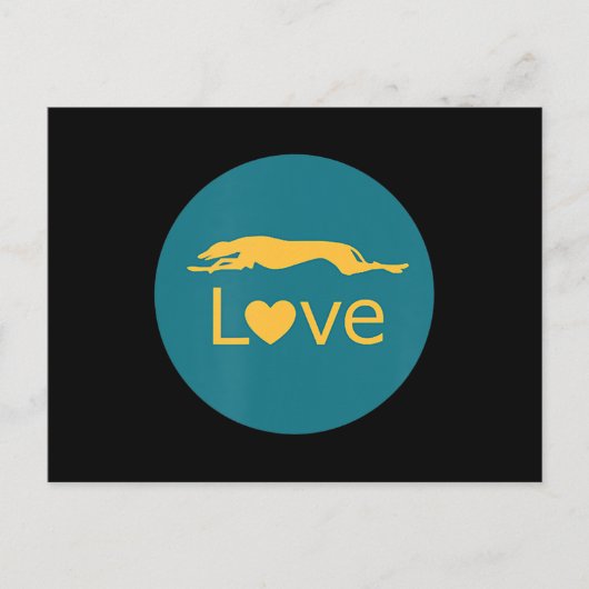 Carte Postale Amour de Lévriers de Course Retraité (Devant)