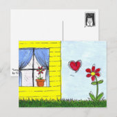 Carte Postale Amour de longue distance (Devant / Derrière)