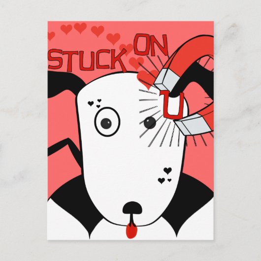 Carte Postale Amour de Pit Bull  Petey le Bull Terrier... (Devant)