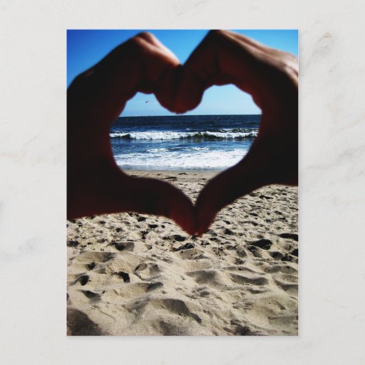 Carte Postale Amour de plage (Devant)