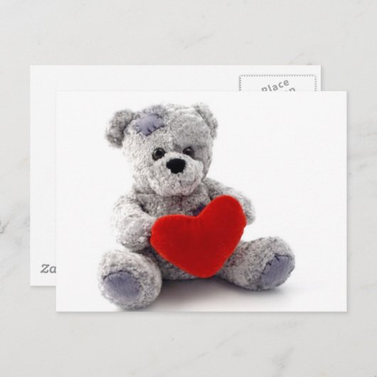 Carte Postale Amour de Teddy (Devant / Derrière)