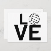 CARTE POSTALE AMOUR DE VOLLEYBALL (Devant / Derrière)