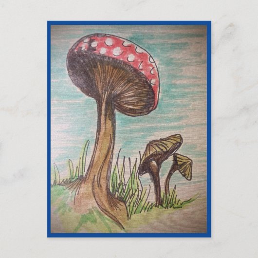Carte Postale Amour des champignons (Devant)