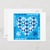 Carte Postale Amour (Diamant Bleu) (Devant / Derrière)