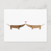 Carte Postale amour doxie (Devant)