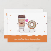 Carte Postale Amour Drôle Orange Illustration (Devant / Derrière)