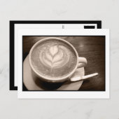 Carte Postale amour du café (Devant / Derrière)