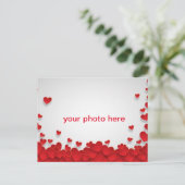 Carte Postale Amour du coeur avec photo (Debout devant)