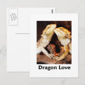 Carte Postale amour du dragon (Devant / Derrière)