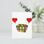 Carte Postale Amour du panier de pomme (Debout devant)