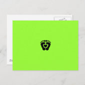 Carte Postale Amour du pied (Devant / Derrière)