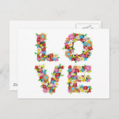 Carte Postale Amour du printemps (Devant / Derrière)