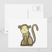 Carte Postale amour du singe (Devant / Derrière)