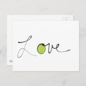 Carte Postale Amour du tennis (Devant / Derrière)