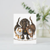 Carte Postale amour d'un chat (Debout devant)