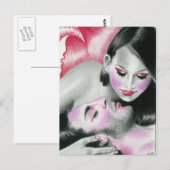 Carte postale Amour d'une sirène (Devant / Derrière)
