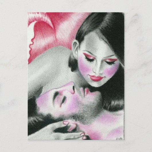 Carte postale Amour d'une sirène (Devant)