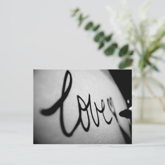 Carte Postale Amour écrit (Debout devant)