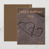 Carte Postale Amour écrit sur le sable (Devant / Derrière)