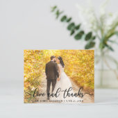 Carte Postale Amour élégant moderne et remerciements | Photo de (Debout devant)