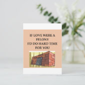 Carte Postale amour et crime (Debout devant)