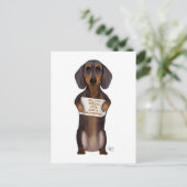 Carte Postale Amour et Dachshund (Debout devant)