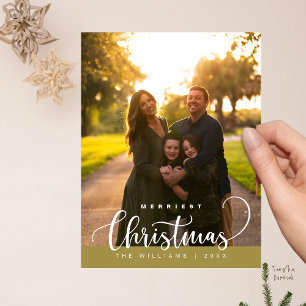 Carte Postale Amour et Joie, Joyeux Noël Photo de Famille