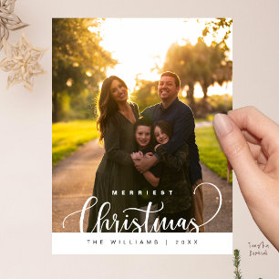 Carte Postale Amour et Joie, Joyeux Noël Photo de Famille