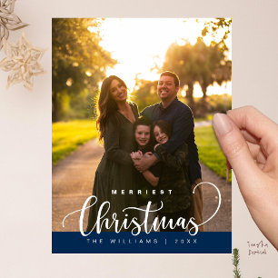 Carte Postale Amour et Joie, Photo de Famille Joyeux Noël