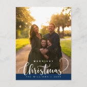 Carte Postale Amour et Joie, Photo de Famille Joyeux Noël (Devant)