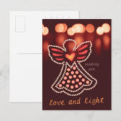 Carte Postale Amour et lumière Ange de compassion CC0125 (Devant / Derrière)