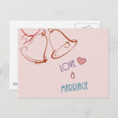 Carte Postale Amour et mariage (Devant / Derrière)