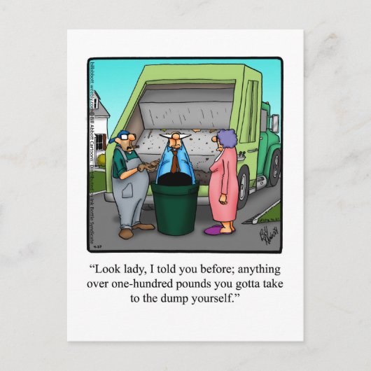 Carte postale Amour et mariage amusant Humour (Devant)