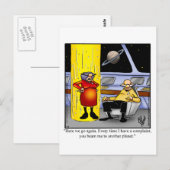 Carte postale Amour et mariage amusant Humour (Devant / Derrière)