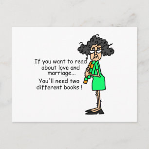 Carte Postale Amour et mariage Humour