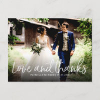 Amour Et Merci Chic Mariage Merci Photo