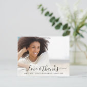 Carte Postale Amour et Merci Graduation Photo Overlay (Debout devant)