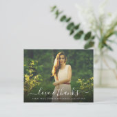 Carte Postale Amour et Merci Graduation Photo Overlay (Debout devant)