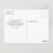 Carte Postale Amour Et Merci Mariage Photo Merci (Dos)