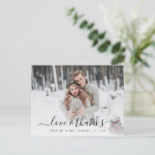 Carte Postale Amour et Merci Mariage Photo Overlay (Debout devant)