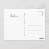 Carte Postale Amour et Merci Mariage Photo Overlay (Dos)