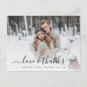 Carte Postale Amour et Merci Mariage Photo Overlay (Devant)