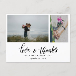 Carte Postale Amour Et Merci Mariages Modernes Deux photos