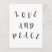 Carte Postale Amour Et Paix (Devant)