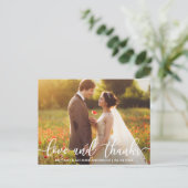 Carte Postale Amour et Remerciements Photo de remerciement de ma (Debout devant)