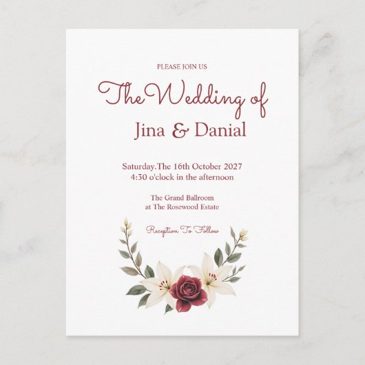 Carte Postale Amour éternel (Devant)