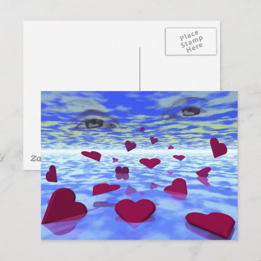 Carte Postale Amour éternel (Devant / Derrière)