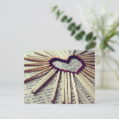 Carte Postale Amour éternel de coeur (Debout devant)